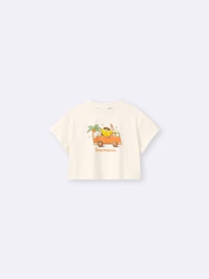 GU×サンリオキャラクターズ GIRLSグラフィックT Sanrio characters ポムポムプリン クリーム