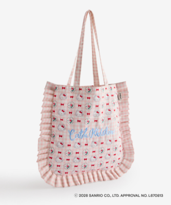 フリルトートバッグ Pink