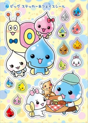 しずくちゃんシールブック ビッグステッカー＆フェイスシール