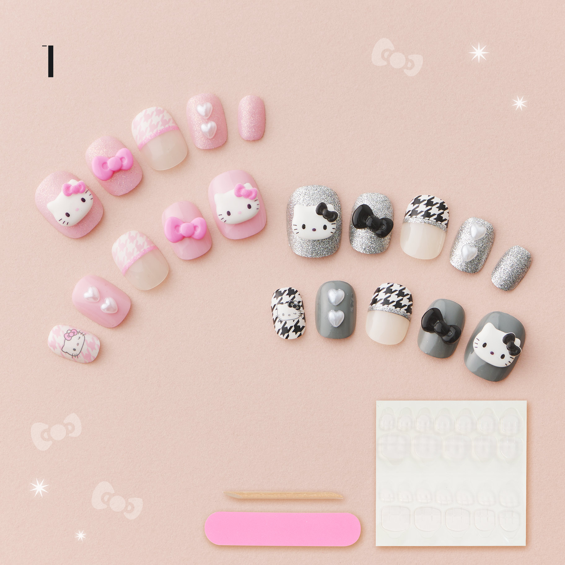 I ♡ Hello Kitty ネイルチップ