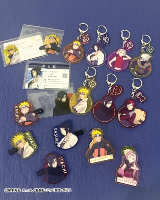 「NARUTO-ナルト- 疾風伝」顔隠しケース・ランダムアクリルキーホルダー・アクリル前髪クリップ