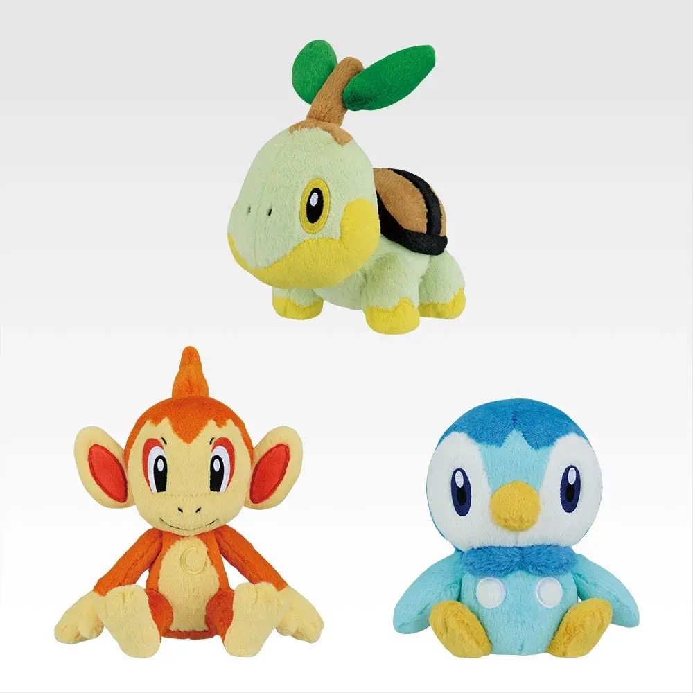 一番くじ Pokemon 30th ANNIVERSARY vol.1 F賞 シンオウ地方旅立ちの3匹ぬいぐるみ