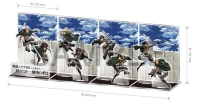 「進撃の巨人」×ベルメゾン　ジオラマアクリルスタンド プレゼント賞品