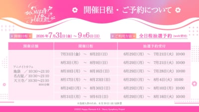 スタフォニ アニメイトカフェ 開催日程・抽選予約スケジュール