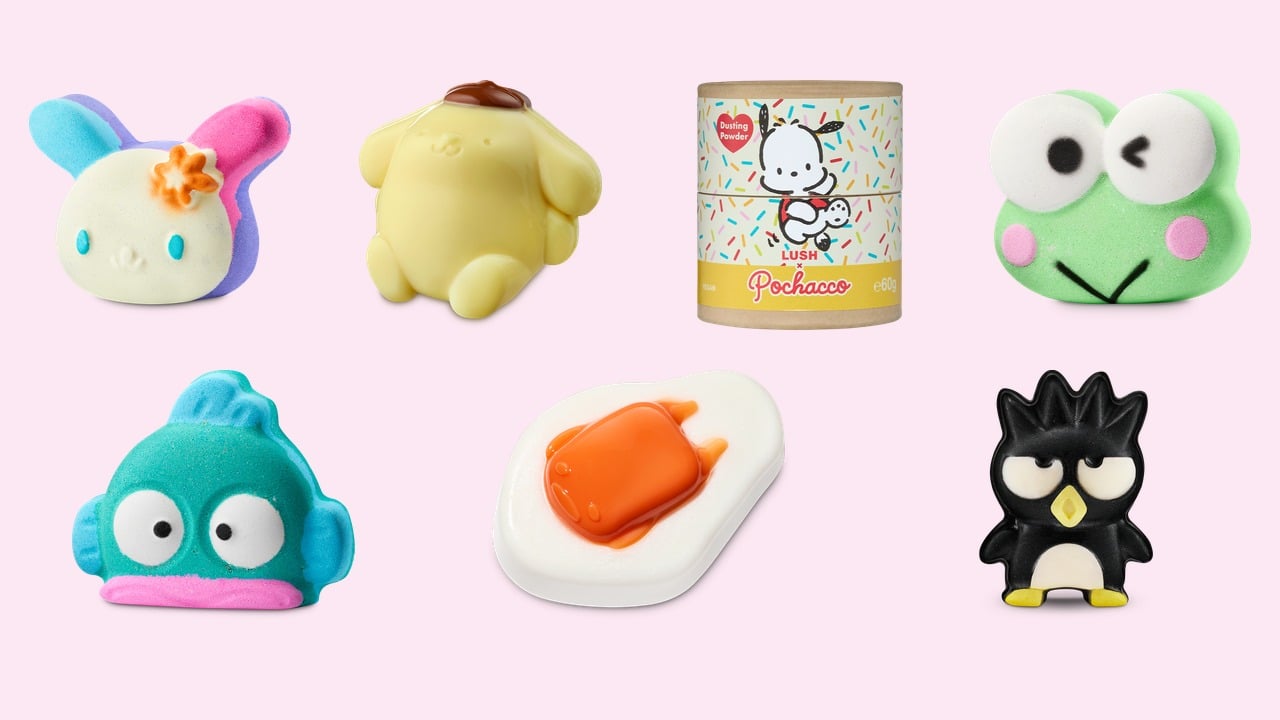「サンリオ×LUSH」限定コラボが登場!ポムポムプリンのシャワージェリーやけろっぴのバスボムなど全7種
