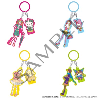 ご近所物語×サンリオキャラクターズ POP-UP STORE 2連チャームキーホルダー 全4種