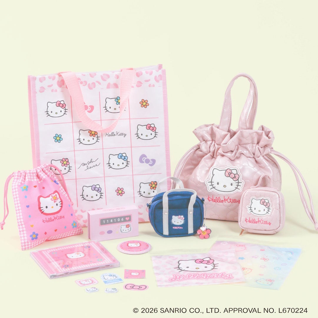ハローキティ×3COINS ガーリーなピンクデザインのグッズ