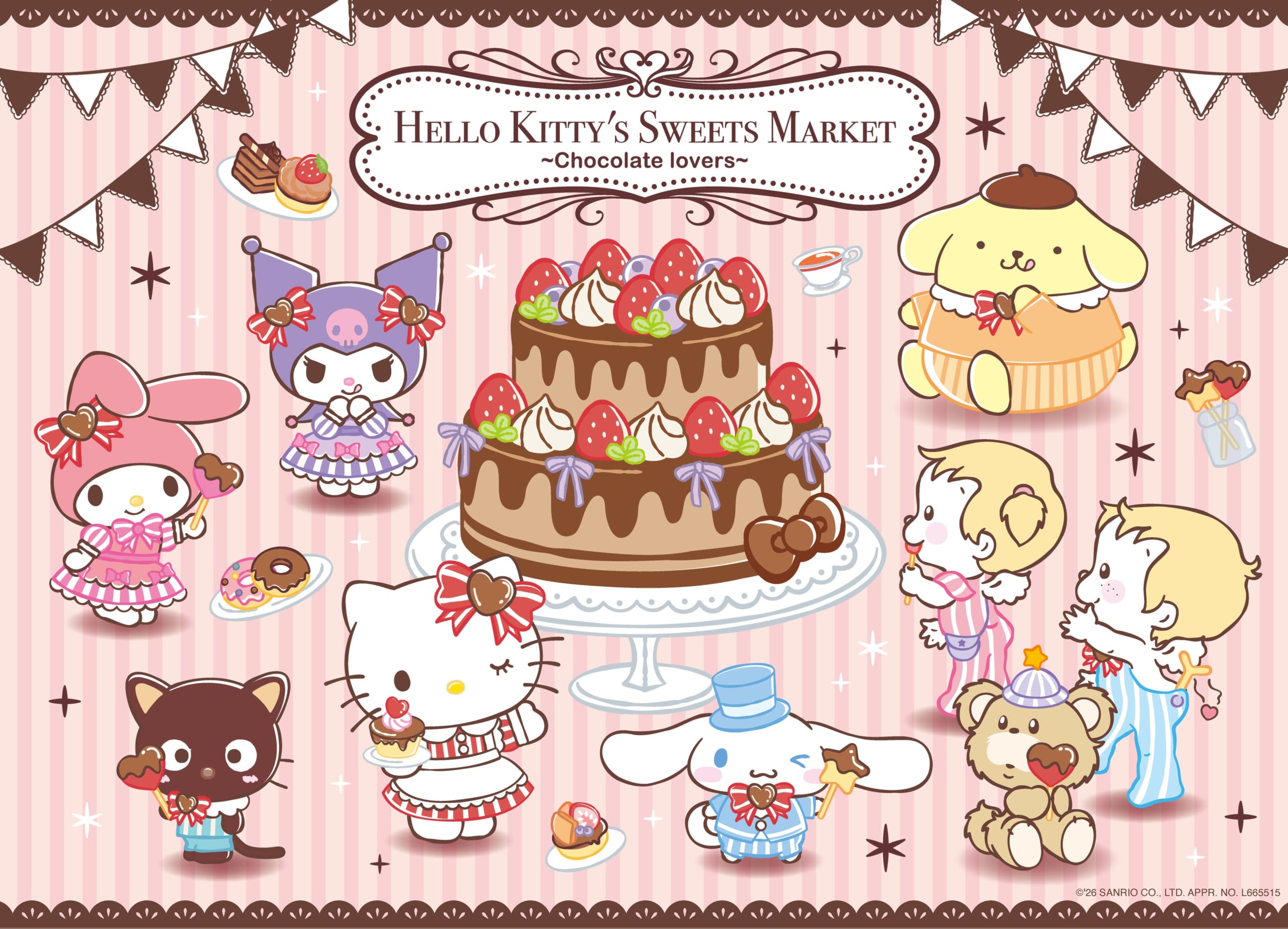 「HELLO KITTY’S SWEETS MARKET -Chocolate lovers-」6月17日から開催！サンリオキャラたちがチョコをまとって大集合