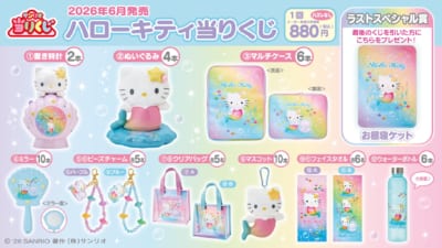 ハローキティ当りくじ 賞品ラインナップ