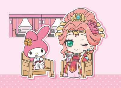 玉葉妃×マイメロディ ミニキャラコラボイラスト