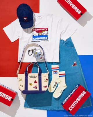 ハローキティ×コンバース PLAZA限定コレクション メインビジュアル