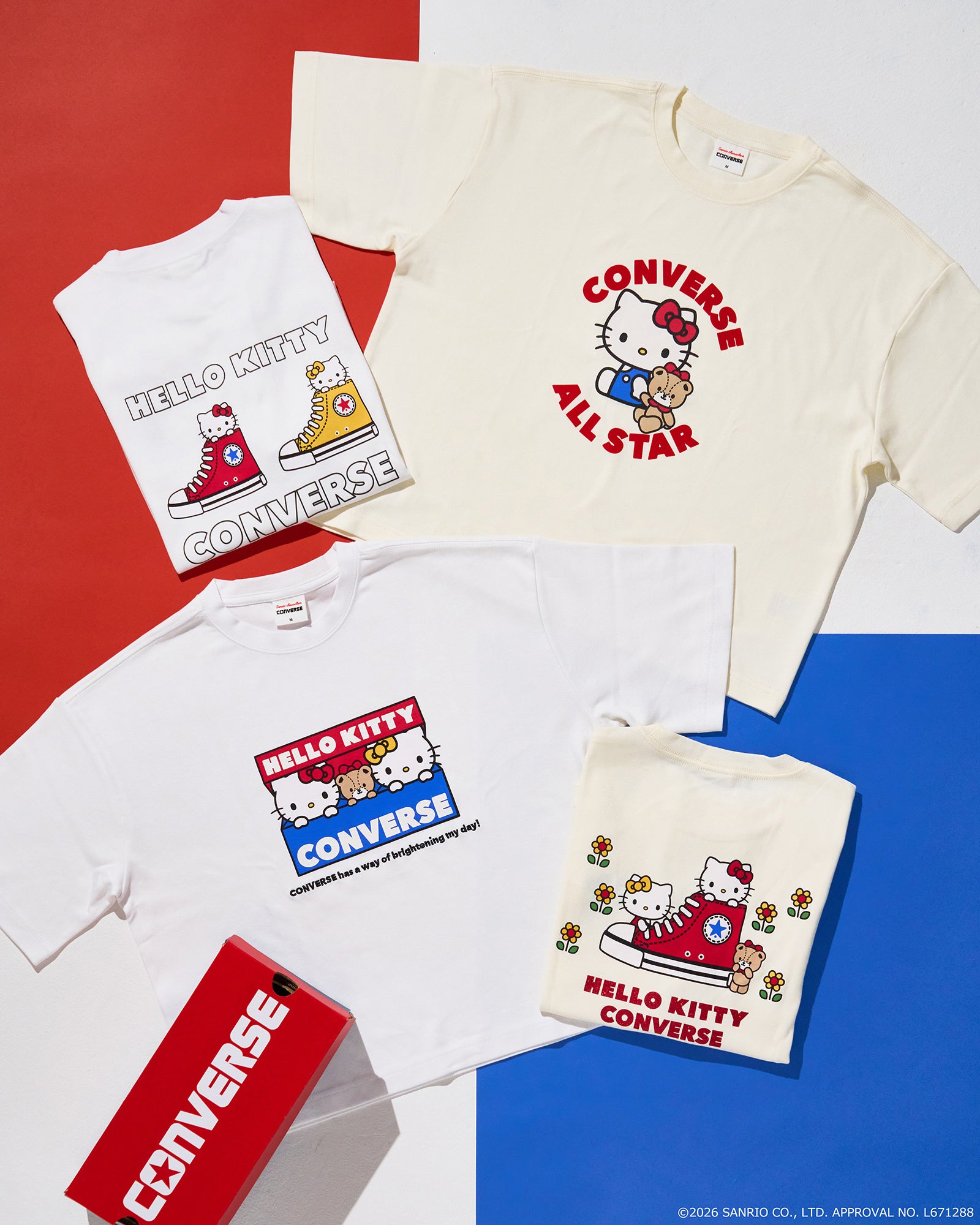 ハローキティ×コンバース Tシャツコレクション