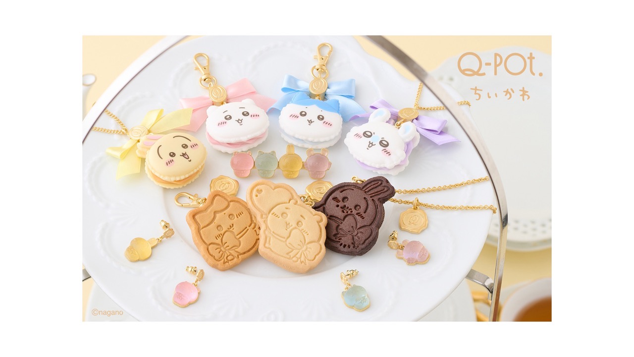 「ちいかわ」×Q-pot.スイーツアクセサリーが6月26日発売！ハチワレたちのマカロン・焼きたてクッキーが尊い