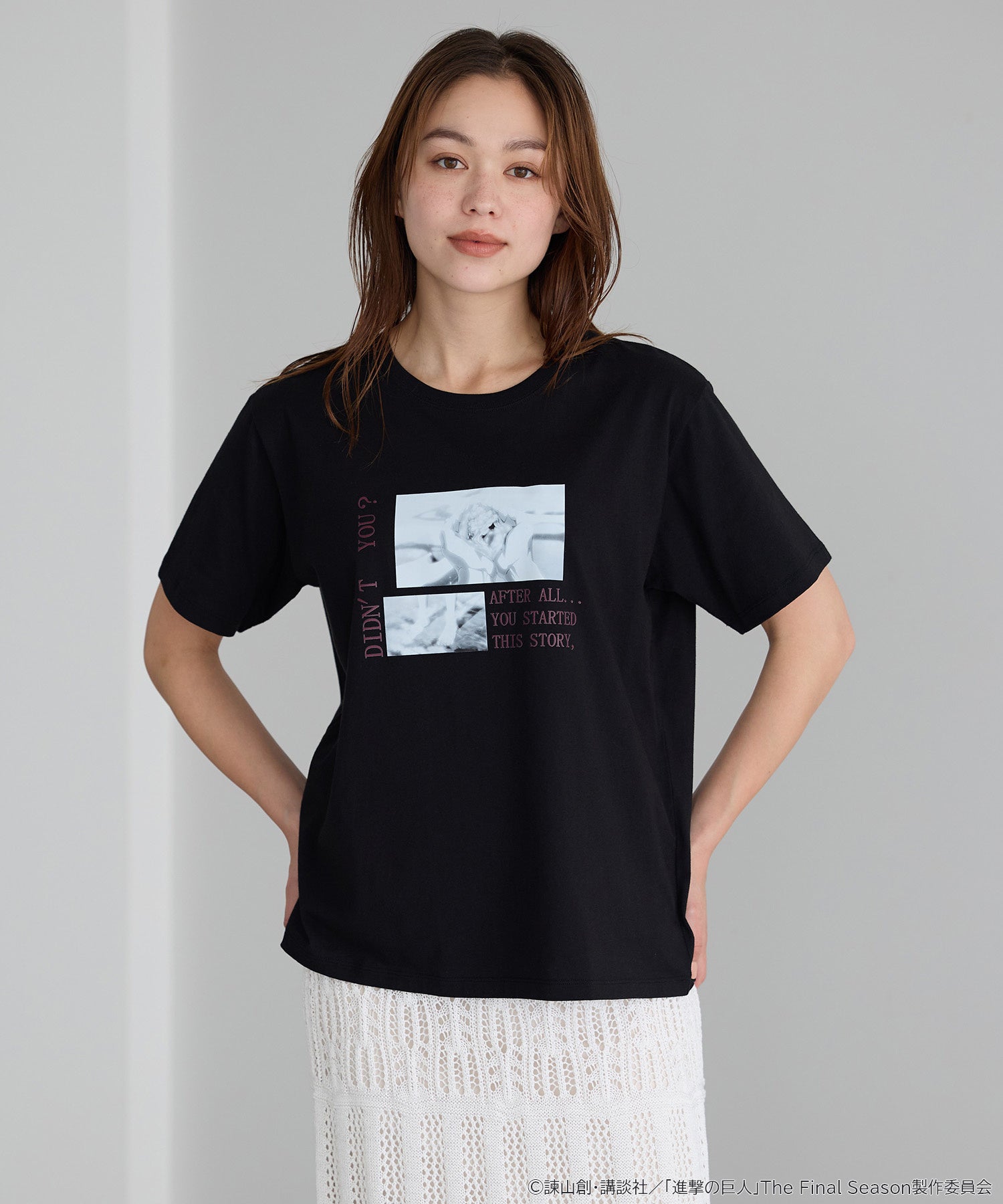 進撃の巨人 はじまりのTシャツ ブラック