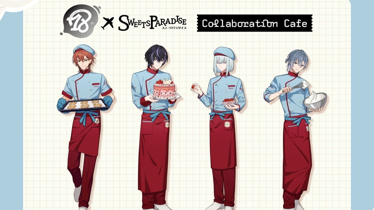 『18TRIP（エイトリ）』×スイーツパラダイスのコラボカフェが9月2日開催！班別メニューと描きおろしイラスト公開