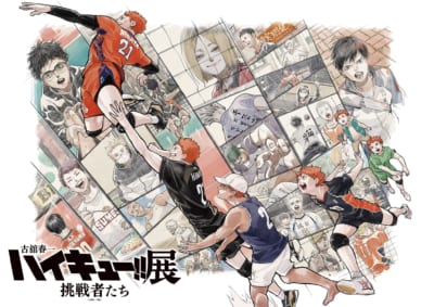 「古舘春一 ハイキュー!!展 挑戦者たち」キービジュアル「助走(日向翔陽)」