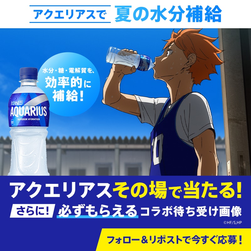 アクエリアス×ハイキュー!! Xキャンペーン 日向翔陽ビジュアル