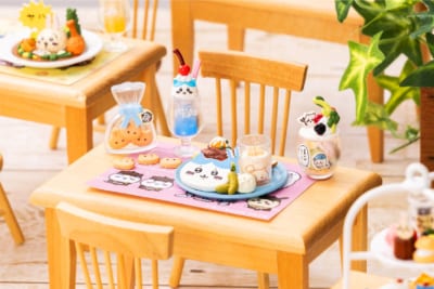 ちいかわカフェ ミニフィギュアコレクションの飾り付けイメージ