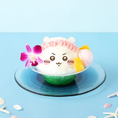ちいかわのピーチかき氷