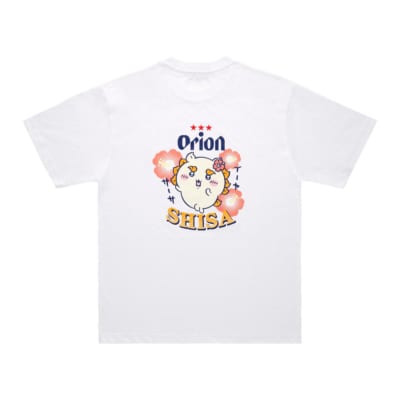 「ちいかわ」×「オリオンビール」Tシャツ ホワイト SHISA 背面