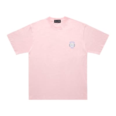 「ちいかわ」×「オリオンビール」Tシャツ ライトピンク SHISA 正面