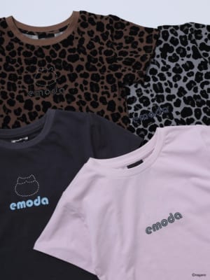 「ちいかわ」×EMODA ラインストーンミニTシャツ 全4色
