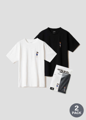 名探偵コナン グラニフ 小さくなった2人 2パックアイコンTシャツ