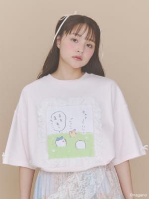 ちいかわフリルTee ピンク