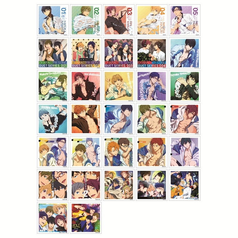 『Free!』ランダムスクエアステッカーセット 全32種