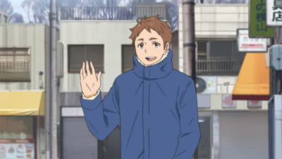 アニメ『ハイキュー!!』第4期 第9話「それぞれの夜」より 商店街