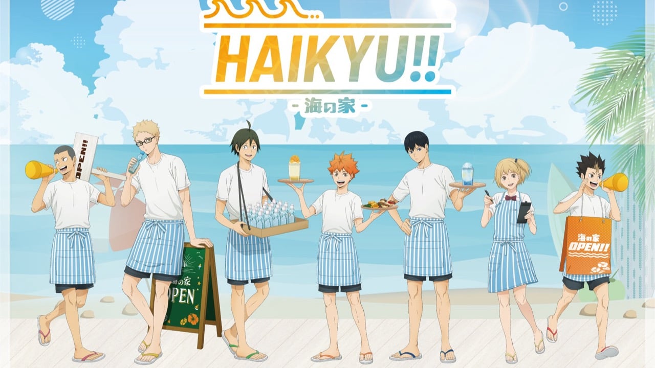 「ハイキュー!!×スイーツパラダイス」コラボ第3弾が8月1日開催！海の家バイト姿の日向たちのアクスタや王冠ムース登場