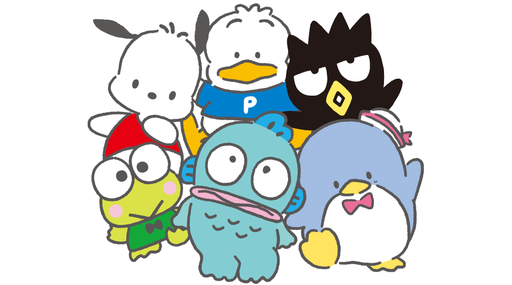 はぴだんぶい 6キャラクター集合イラスト