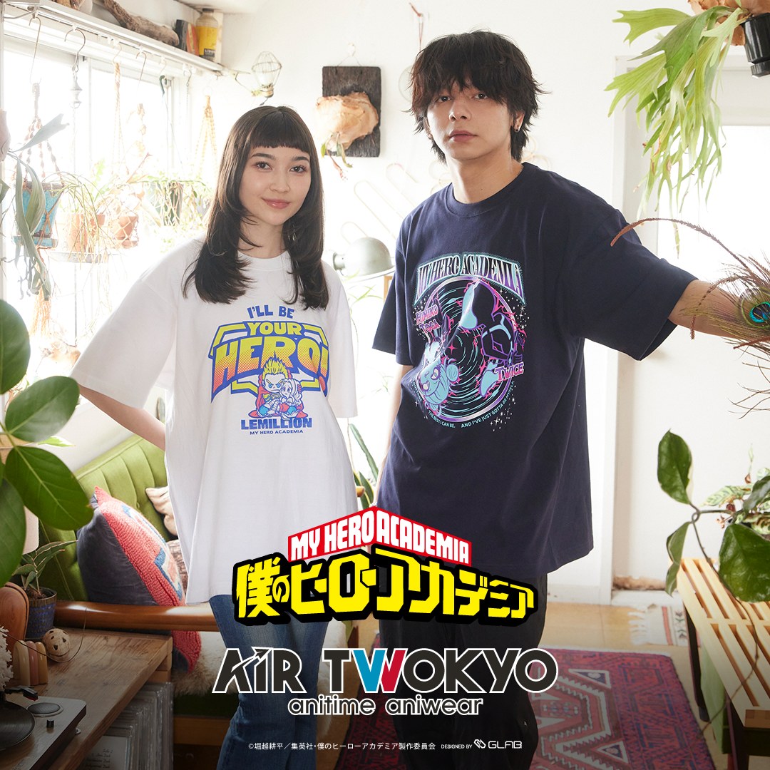 AIR TWOKYO ヒロアカ Tシャツ 着用イメージ
