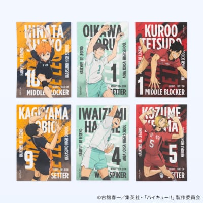 コラボ限定オリジナル耐水ステッカー全6種