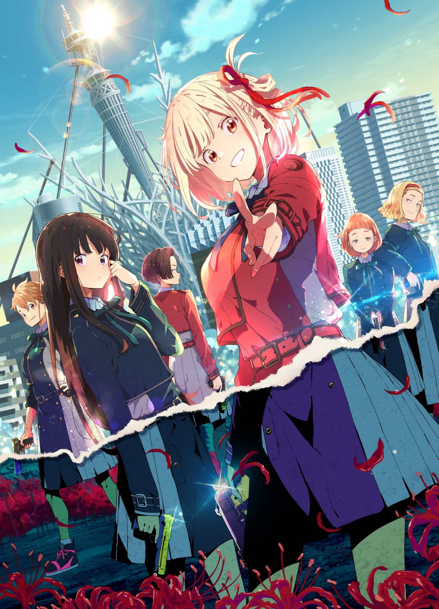 アニメ『リコリス・リコイル』キービジュアル