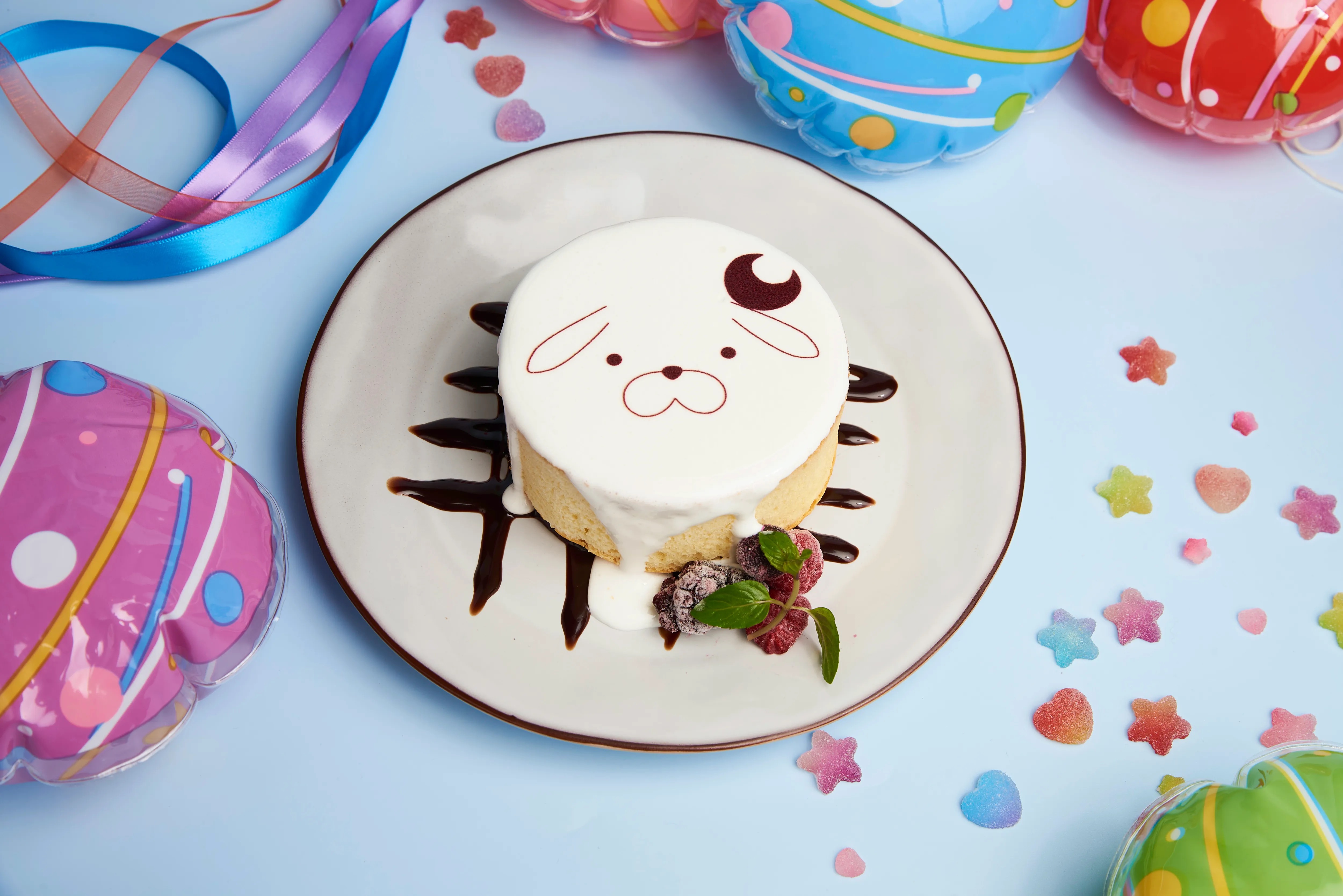 超かぐや姫 コラボカフェ かぐやのうさぎパンケーキ