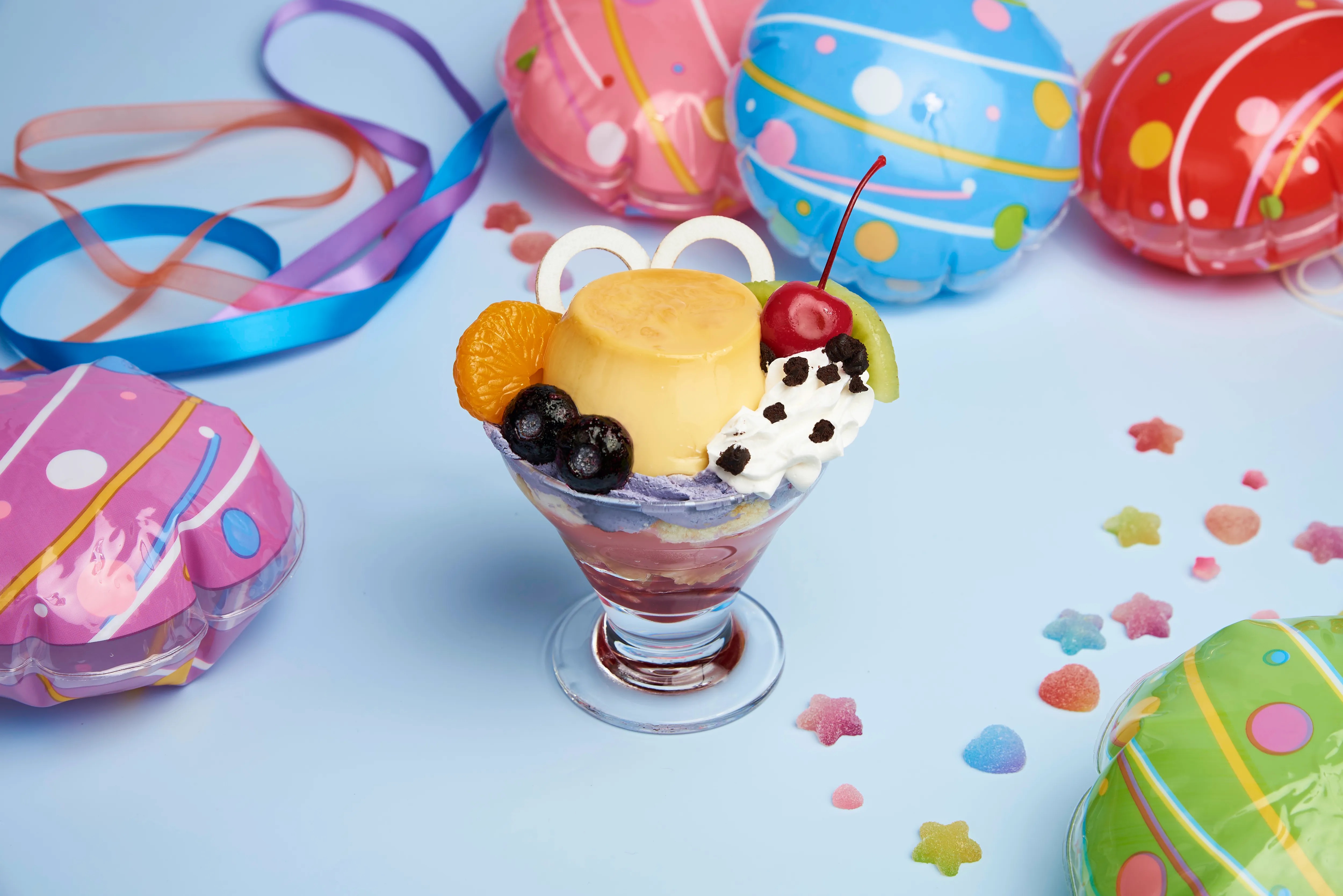 超かぐや姫 コラボカフェ ヤチヨの感謝感激雨アラモードパフェ
