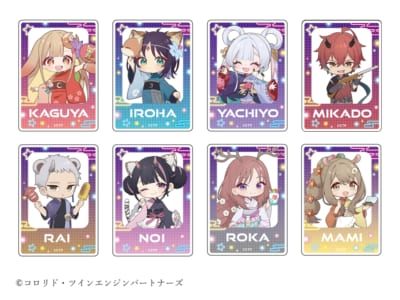 超かぐや姫 コラボグッズ トレーディングミニキャラクリアカード