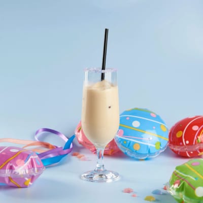 超かぐや姫 コラボドリンク 雷のほうじ茶ラテ