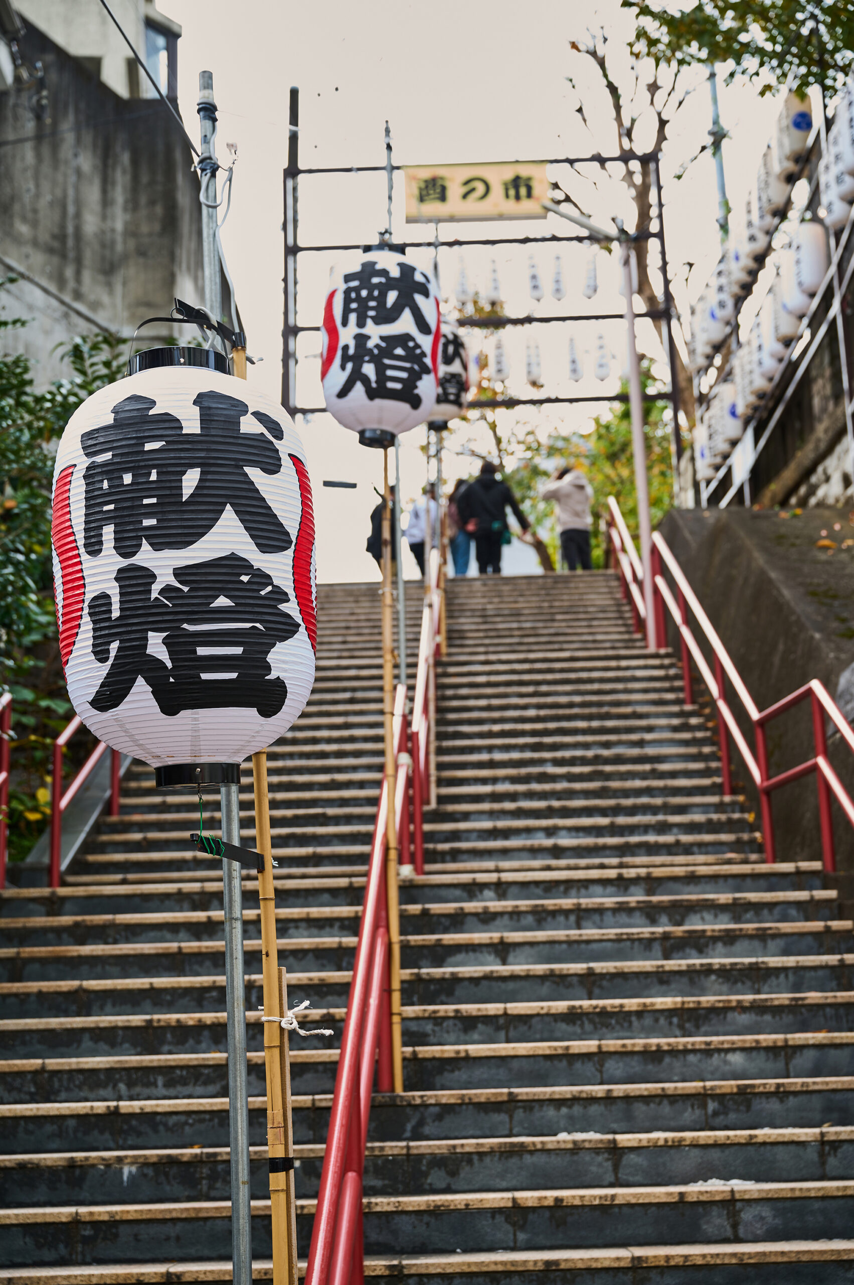須賀神社の男坂の石段