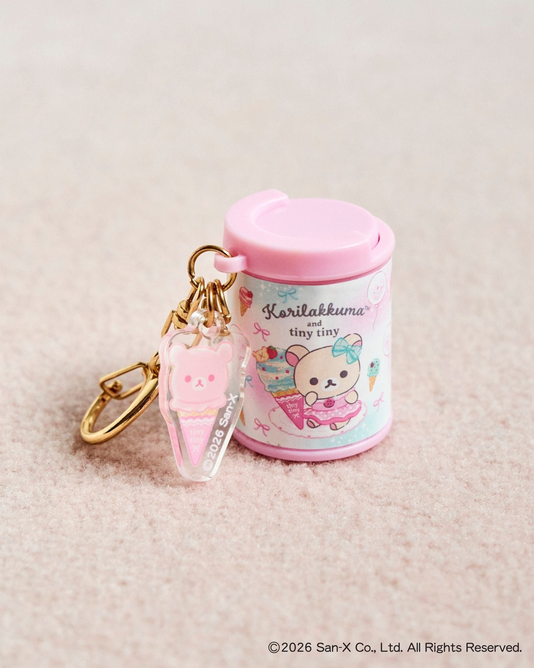 コリラックマ×tiny tiny コインシリンダー ピンク