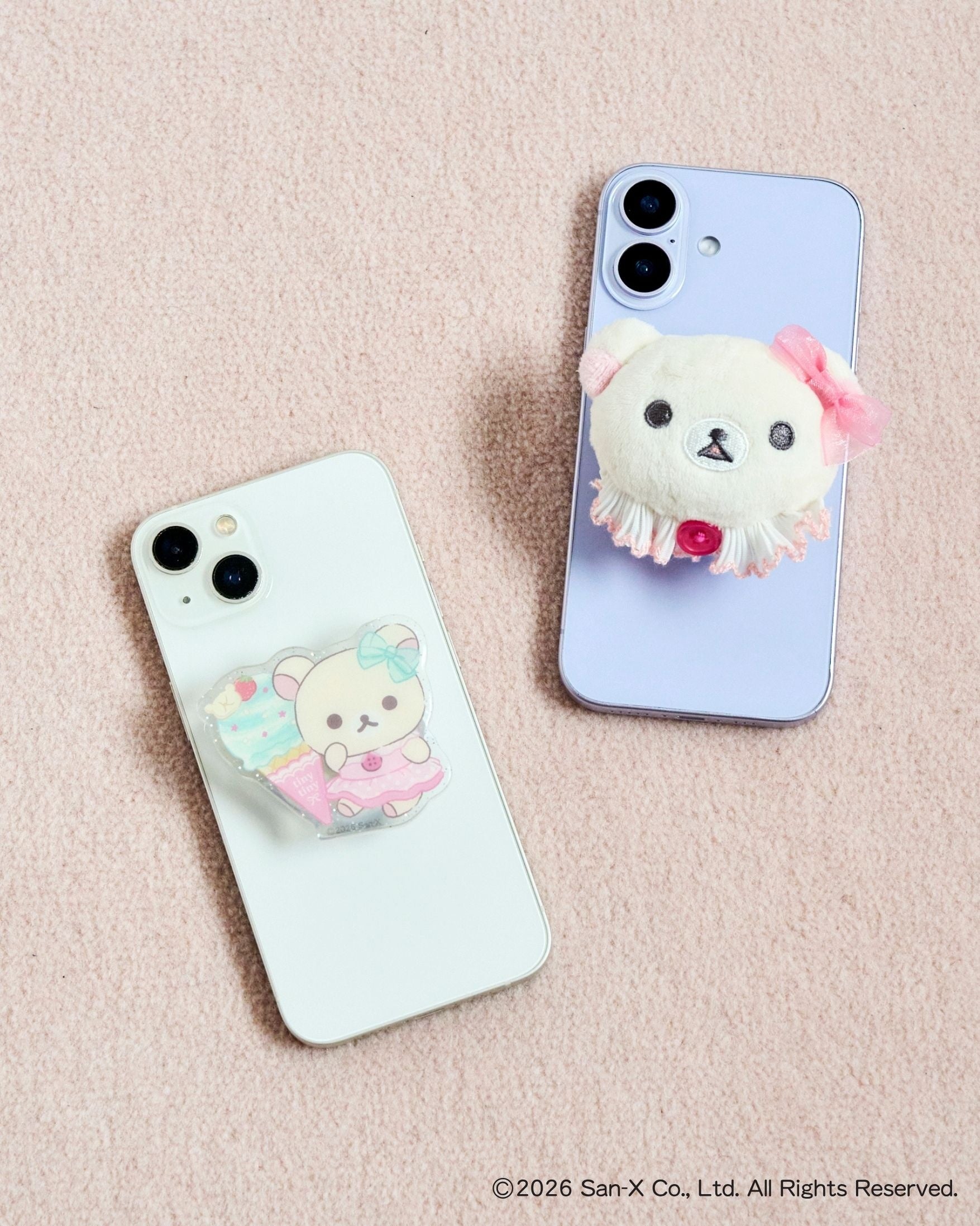 コリラックマ×tiny tiny モバイルフォングリップ ぬいぐるみ・アクリル