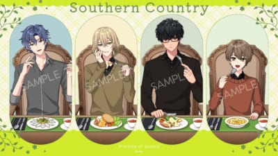 「Happy Mealtime」南の国 描き下ろしイラスト