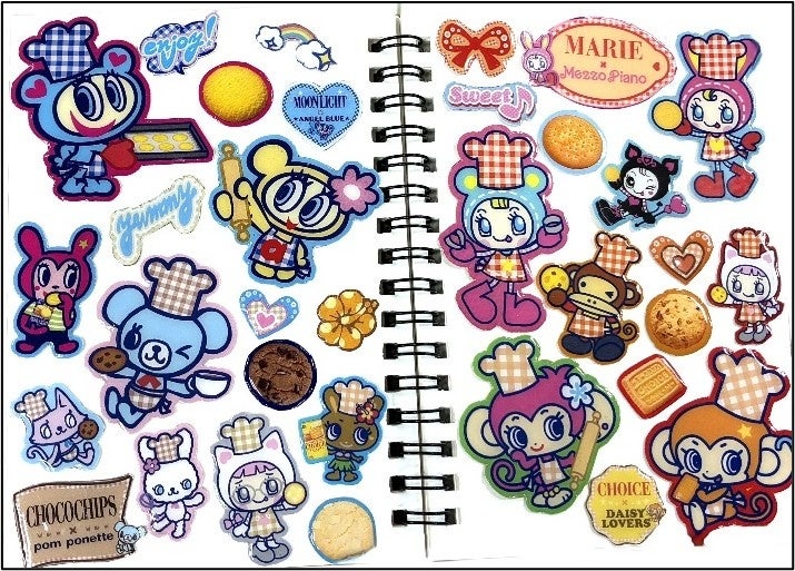 ナルミヤキャラクターズ ぷっくりシール作成例