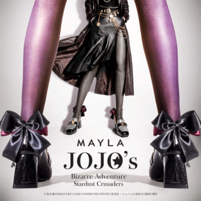 MAYLA×ジョジョの奇妙な冒険 スターダストクルセイダース アイコニックシューズ オブジェ パンプス キービジュアル