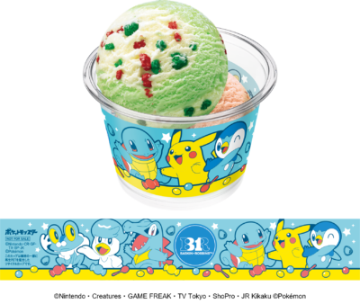 「サーティワン」ポケモン ダブルカップ みずタイプパートナーポケモン