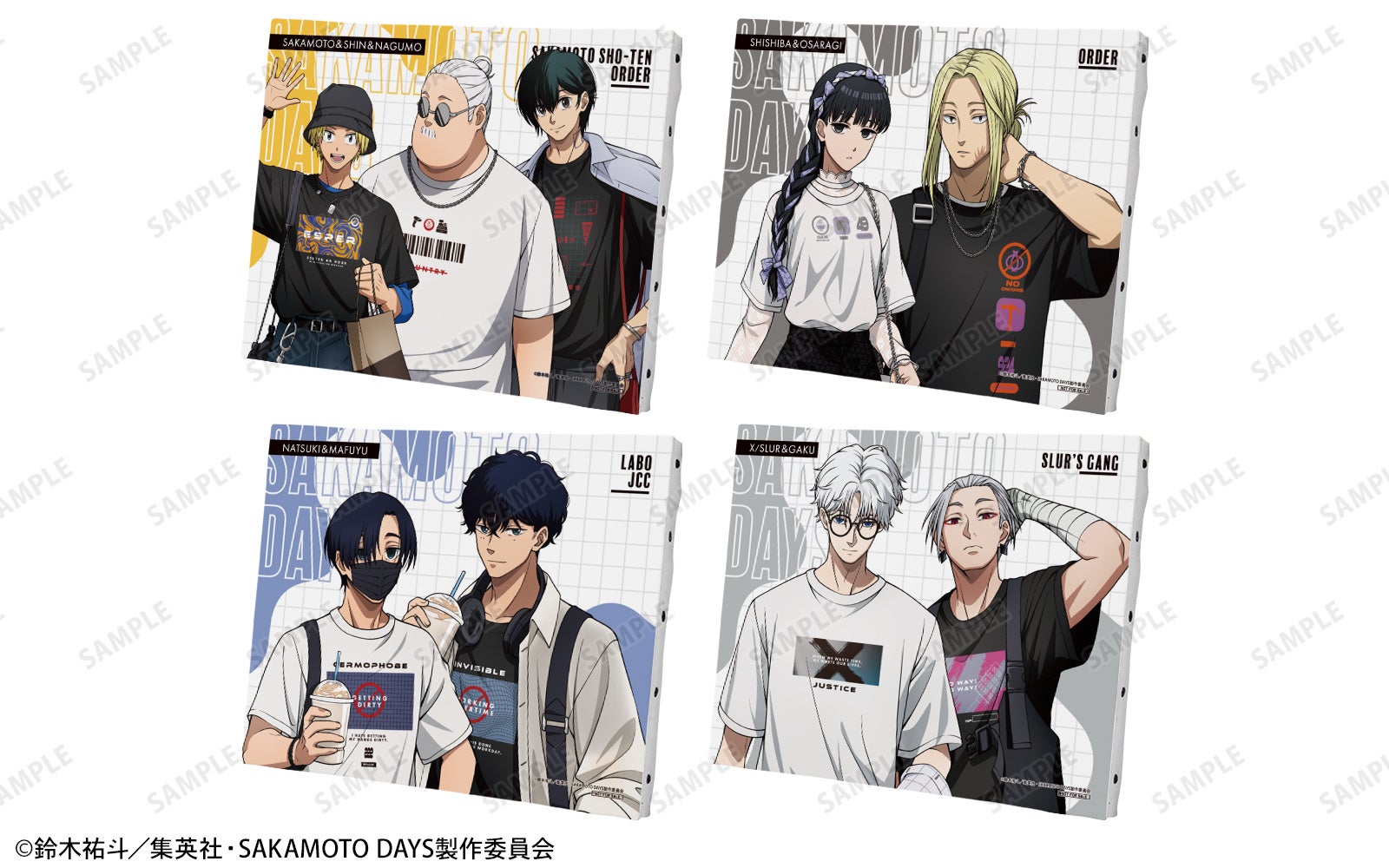 『SAKAMOTO DAYS』POP UP SHOP in マルイ お買上げ抽選会 A賞 キャンバスボード（全4種）