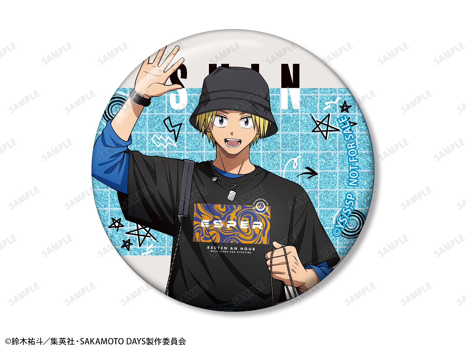 描き下ろし 朝倉シン ショッピングver. グリッター缶バッジ AMNIBUS＆アニメイト限定特典