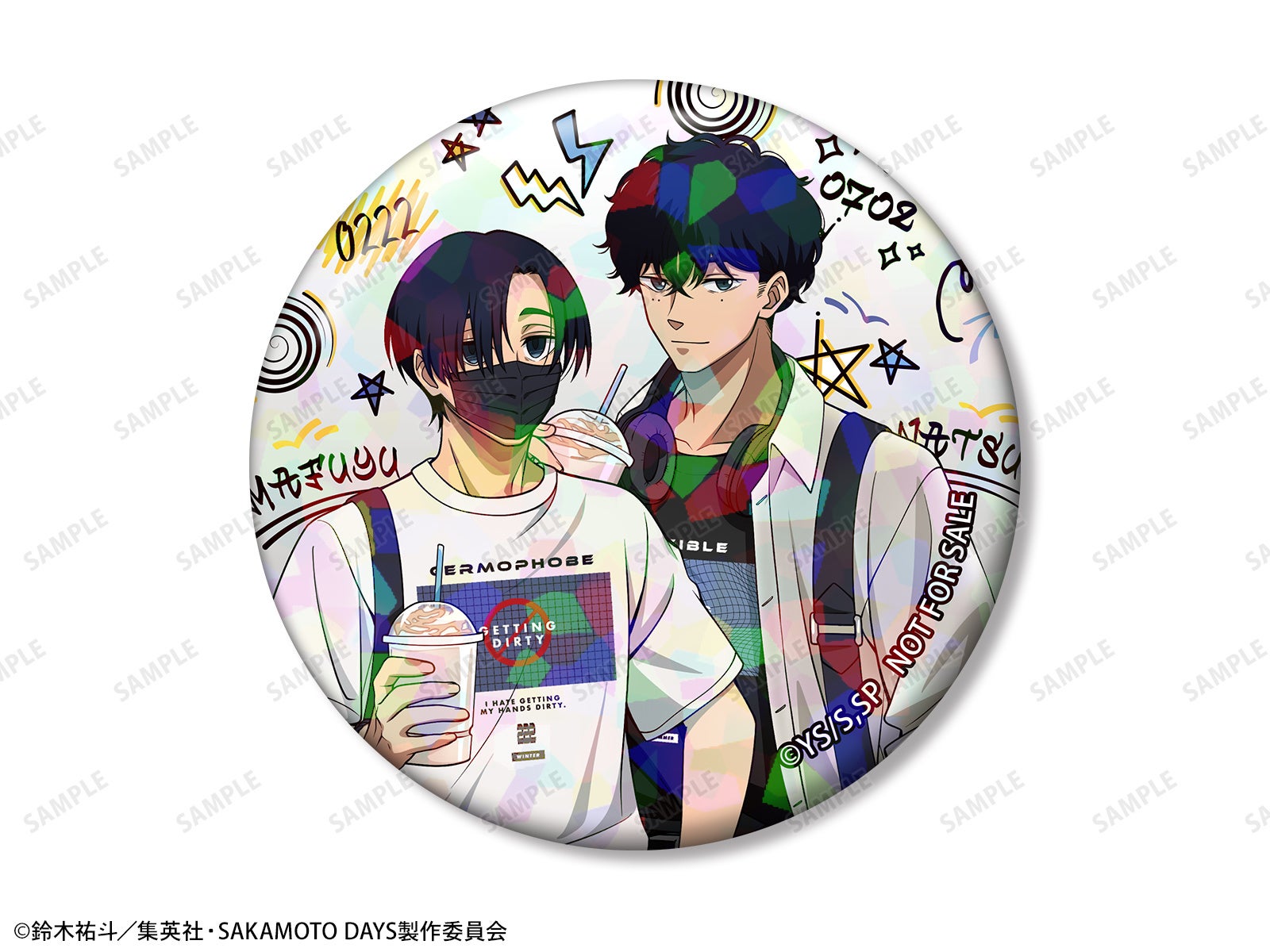 描き下ろし 勢羽夏生＆勢羽真冬 ショッピングver. ホログラム缶バッジ イベント限定特典
