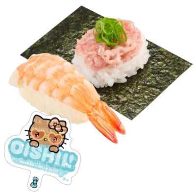 ハローキティ×スシロー えび+ねぎまぐろ包み